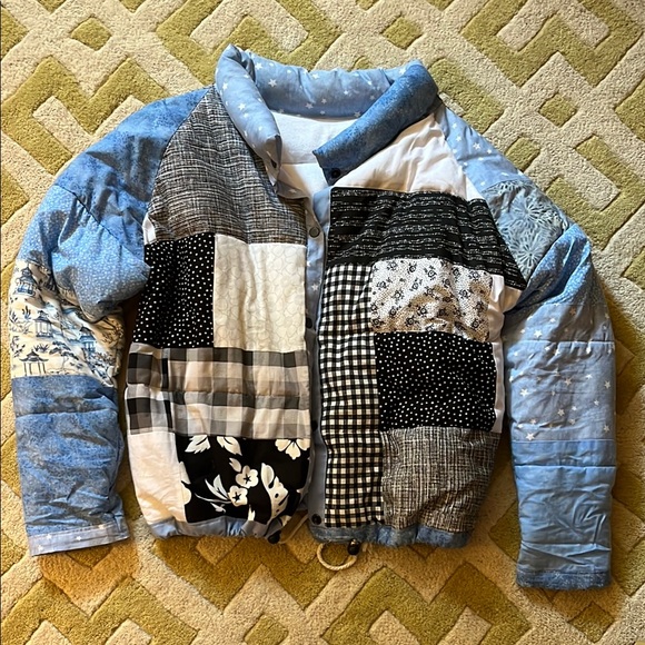 Jackets & Blazers - Asunsolo Custom Patchwork Jacket size L